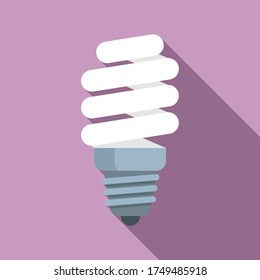 Led bulb icon. Flat illustration of led bulb vector icon for web design