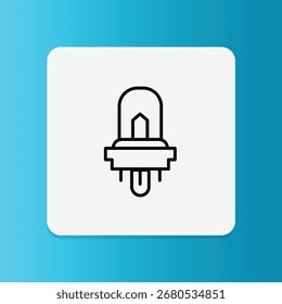 LED-Lampe Symbol, die moderne, effiziente und langlebige Beleuchtung.