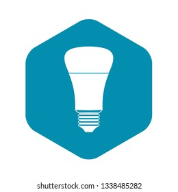 Led bulb icon in simple style isolated on white background
