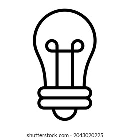 Led Bulb icon vector image. Can also be used for web apps, mobile apps and print media.