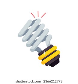 Led bulb vector colorful stickers Icon Design illustration. EPS 10 File