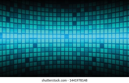 LED cinema screen for movie presentation. Light Abstract Technology background for computer graphic website internet and business. dark blue. Pixel, 