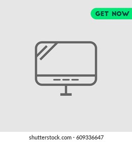 LED Computer Screen Vector Icon