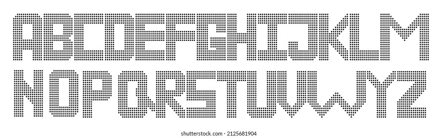 Led Digital Alphabet, from Black Dot
