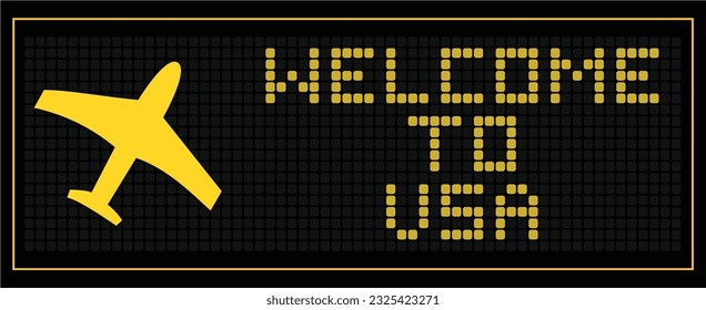 BIENVENIDA A usa para mostrar el texto de la placa digital LED