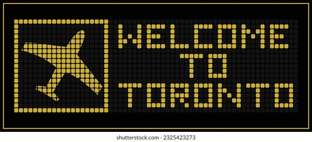 LED Digital-Platine-Display-Text WICOME TO toronto