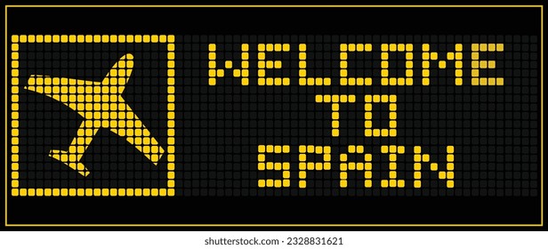 PANTALLA digital LED BIENVENIDO A ESPAÑA
