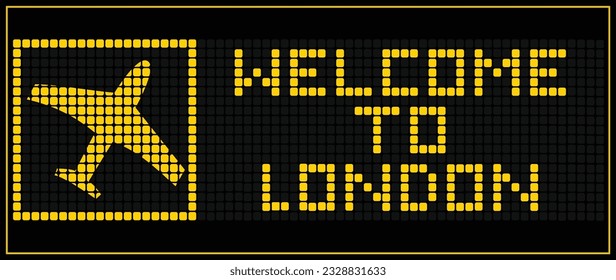 LONDRES: BIENVENIDA a la pantalla de tarjetas digitales LED
