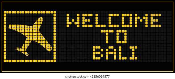 LED Digital-Platine-Display-Text GUKOMMEN TO BALI