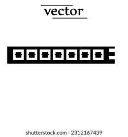 Icono de diodo LED, icono de banda LED, ilustración de vector..eps