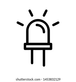 led diode light icon .