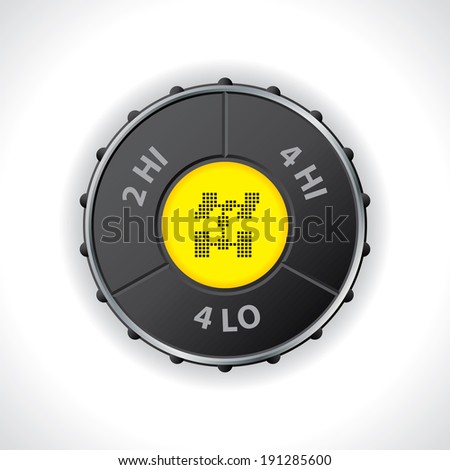 Led display 4x4 switch with differential lock