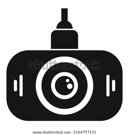 Led dvr camera icon. Simple illustration of led dvr camera vector icon for web design isolated on white background