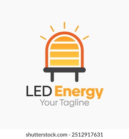 Led Energy Logo Design Template. Good for Business, Agency, Community and Organization