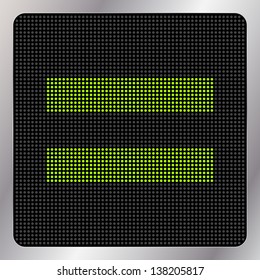 Led equals icon / button - graphic design element