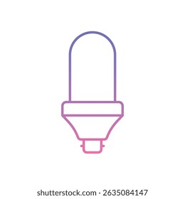 Icono de bombilla led Icono Vector Ilustración de stock
