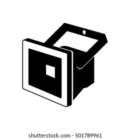 led floodlight icon  - vector illustration.