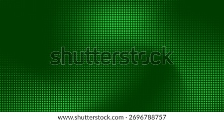 LED green screen dots dark green background. Modern dots stylish. Dot comic style with mesh effect combination.
