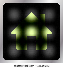 Led Home icon / button - graphic design element
