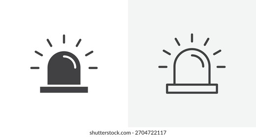 Icono led. colección de línea de trazo editable y estilos planos sólidos.