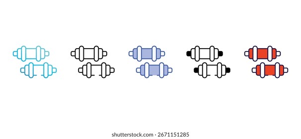 Design de ícone de LED com ilustração de estoque de fundo branco