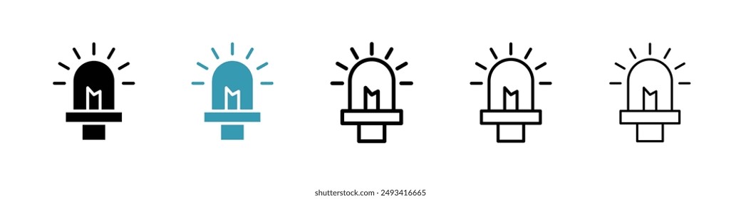 LED icon pack. line style EPS 10