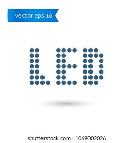 led. led icon. sign design. Vector EPS 10.