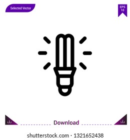 led icon vector . Best modern, simple, isolated, application ,ecology icons, logo, flat icon for website design or mobile applications, UI / UX design vector format