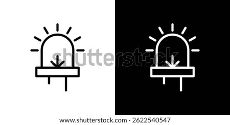 LED icon vector illustration EPS