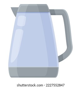 Led kettle icon cartoon vector. Water glass. Pot kitchen