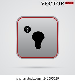 LED lamp controlled via wi-fi network ,  vector, EPS 10