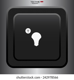 LED lamp controlled via wi-fi network, vector illustration, EPS 10