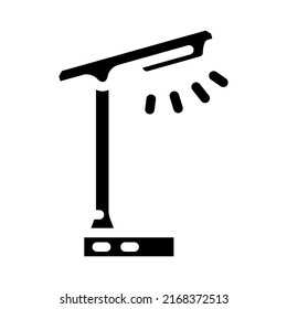 led lamp glyph icon vector. led lamp sign. isolated symbol illustration