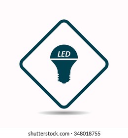 LED lamp icon