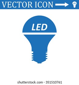 LED lamp icon