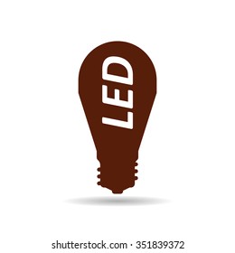 LED lamp icon