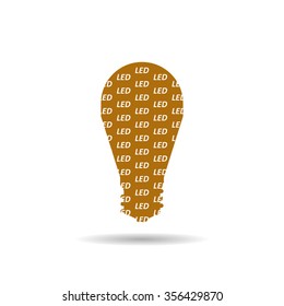 LED lamp icon
