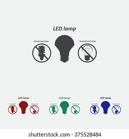 LED lamp Icon