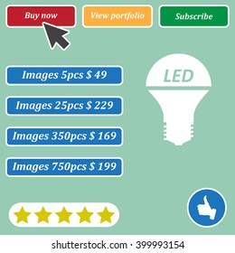 LED lamp Icon