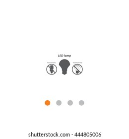 LED lamp Icon