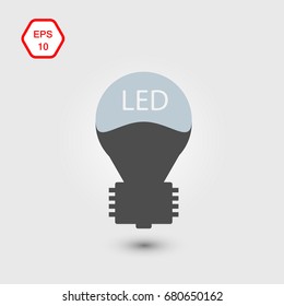 led lamp icon