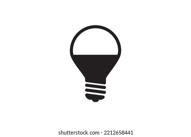 Led Lamp Icon Energy Economy Technology. Electric Bulb Power Modern Innovation. Smart Home Vector Sign Design.