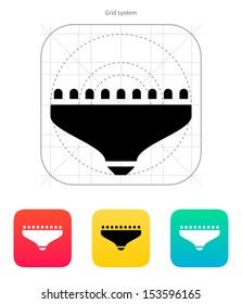 LED lamp icon on white background. Vector illustration.
