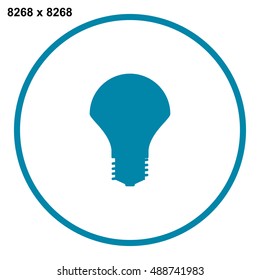 LED Lamp Icon Vector