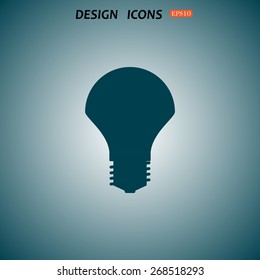 LED lamp. icon. vector design