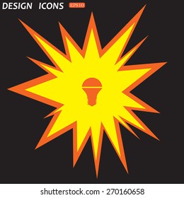 LED lamp . icon. vector design