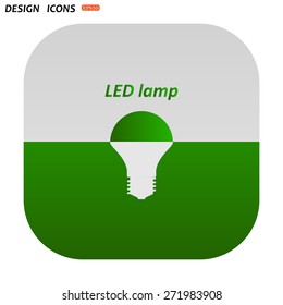 LED lamp . icon. vector design