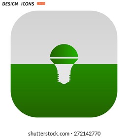 LED lamp . icon. vector design