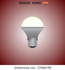 LED lamp . icon. vector design