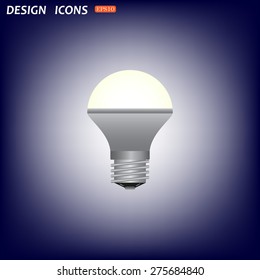 LED lamp . icon. vector design